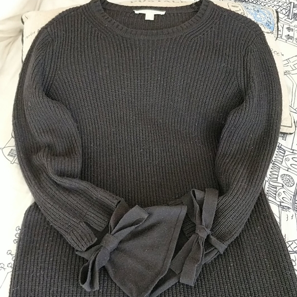 ESPRIT Women's Knit Bow Sleeve Dress Sz S - Picture 4 of 8